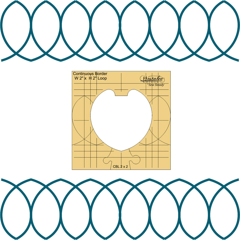 Westalee Continuous Border Templates 2" wide 3mm