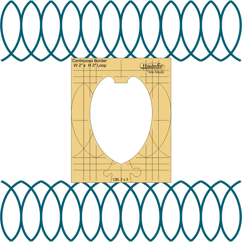 Westalee Continuous Border Templates 2" wide 6mm