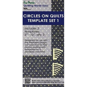 Westalee Circles on Quilts Template - Set 1 6mm