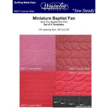 Westalee Mini Baptist Fan 4 Piece Set 3mm
