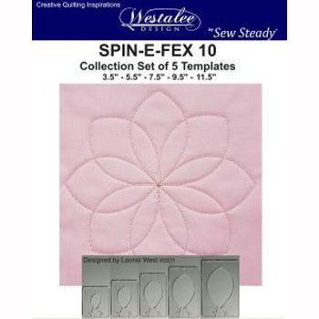 Westalee Spin-E-Fex 10 Rotating Templates Set of 5 6mm