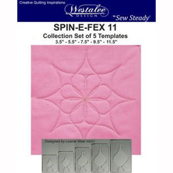 Westalee Spin-E-Fex 11 Rotating Templates Set of 5 6mm