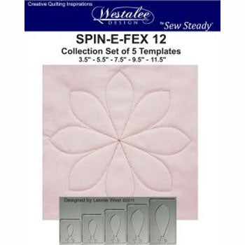 Westalee Spin-E-Fex 12 Rotating Templates Set of 5 6mm