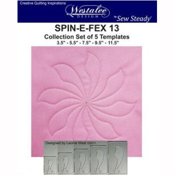 Westalee Spin-E-Fex 13 Rotating Templates Set of 5 6mm