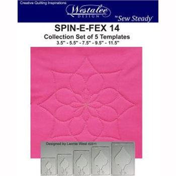 Westalee Spin-E-Fex 14 Rotating Templates Set of 5 6mm