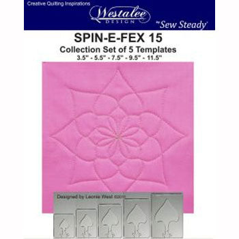 Westalee Spin-E-Fex 15 Rotating Templates Set of 5 6mm