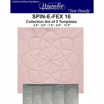 Westalee Spin-E-Fex 16 Rotating Templates Set of 5 6mm