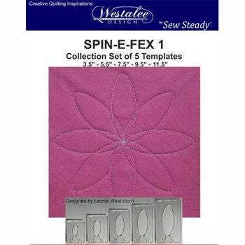 Westalee Spin-E-Fex 1 Rotating Templates Set of 5 6mm