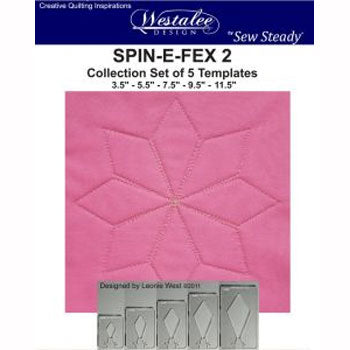Westalee Spin-E-Fex 2 Rotating Templates Set of 5 6mm