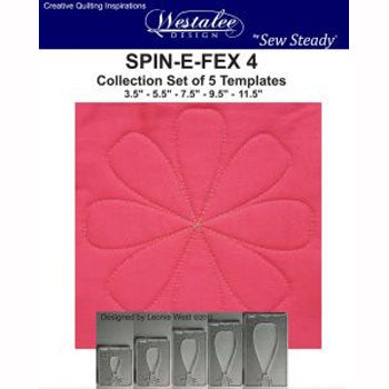 Westalee Spin-E-Fex 4 Rotating Templates Set of 5 6mm