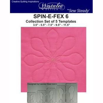 Westalee Spin-E-Fex 6 Rotating Templates Set of 5 6mm