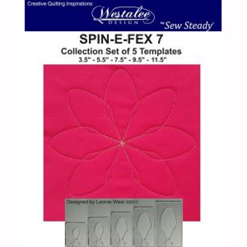 Westalee Spin-E-Fex 7 Rotating Templates Set of 5 6mm