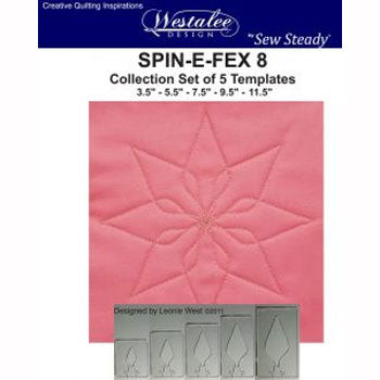 Westalee Spin-E-Fex 8 Rotating Templates Set of 5 6mm