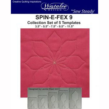 Westalee Spin-E-Fex 9 Rotating Templates Set of 5 6mm