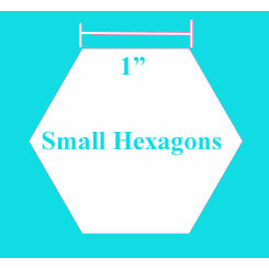 Small Hexagon Paper Pieces  1"