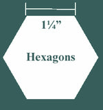 Hexagon Paper Pieces 1¼"