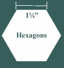 Hexagon Paper Pieces 1¼"