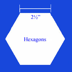 Hexagon Paper Pieces 2½"