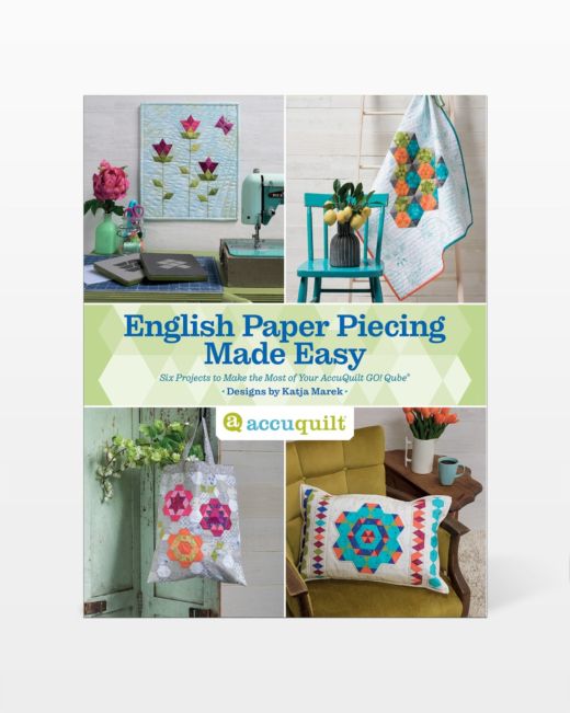 AccuQuilt GO! Qube English Paper Piecing Easy Pattern Book - front cover