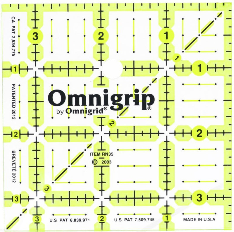Omnigrip 3½" Square Ruler