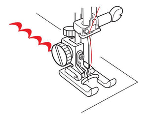 Bernette 5mm Embroidery Foot with Open Toe B33 B35