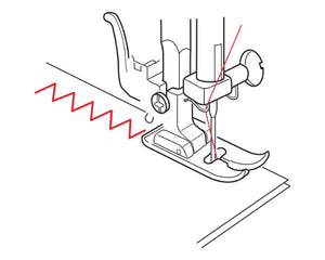 Bernette 7mm Zigzag Foot with Non-Stick Sole B37 B38