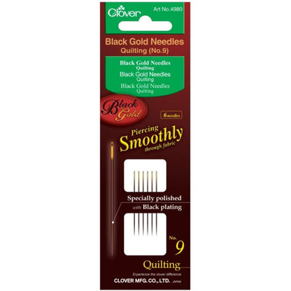 Clover Black Gold Needles Quilting Needles