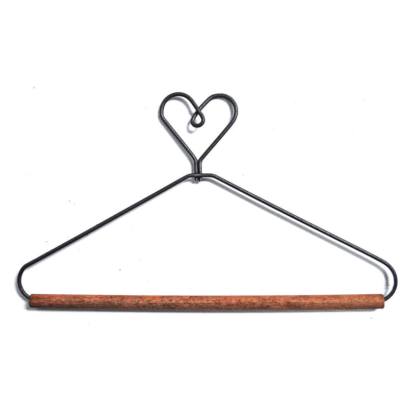 Ackfeld 6" Heart Wire Hanger with ¼" Dowel
