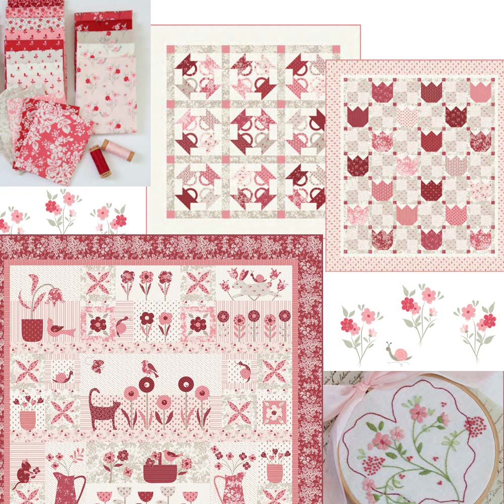 The Flower Farm patterned cotton quilting fabric by Moda