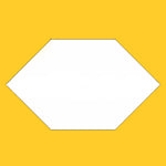 Paper Piecing Honycomb Pieces 1" Pack of 100