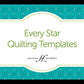 Amanda Murphy ¼" Every Star Templates Set of 4