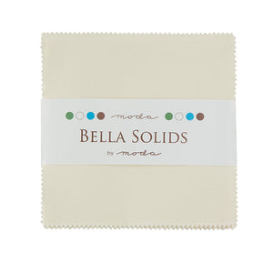 Moda Charm Squares Bella Solids Ivory  60