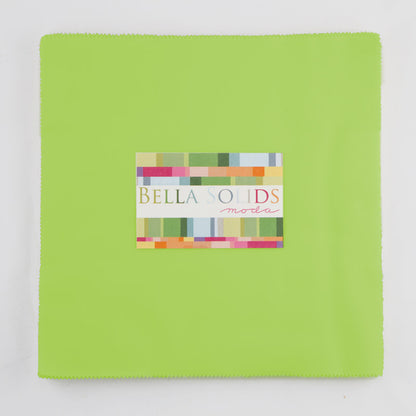 Moda Junior Layer Cake Bella Solids Lime 75