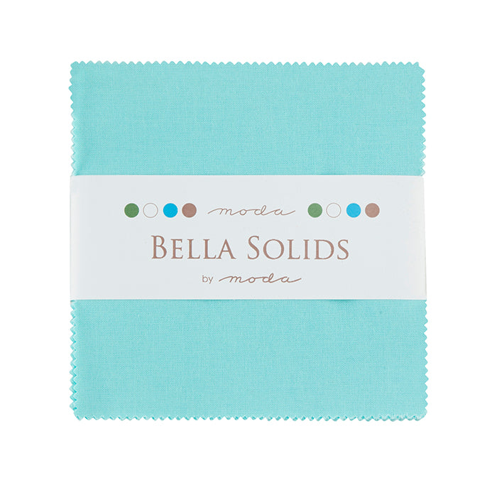 Moda Charm Squares Bella Solids Robins Egg 85