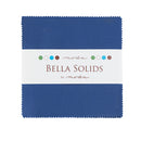 Moda Charm Squares Bella Solids Admiral Blue 48