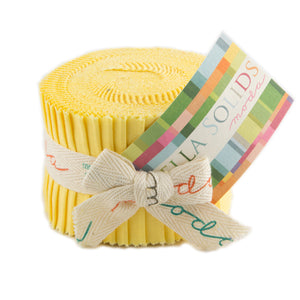 Moda Junior Jelly Rolls Bella Solids 30's Yellow 23