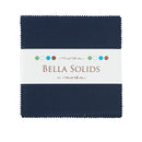 Moda Charm Squares Bella Solids Navy 20