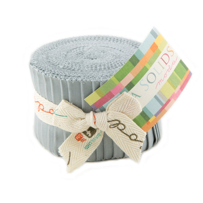 Moda Junior Jelly Rolls Bella Solids Silver 183