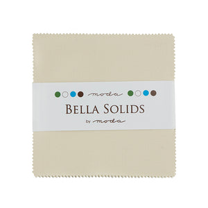 Moda Charm Squares Bella Solids Natural 12