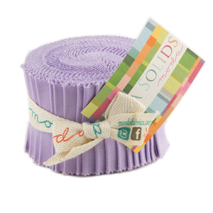 Moda Junior Jelly Rolls Bella Solids Lilac 66