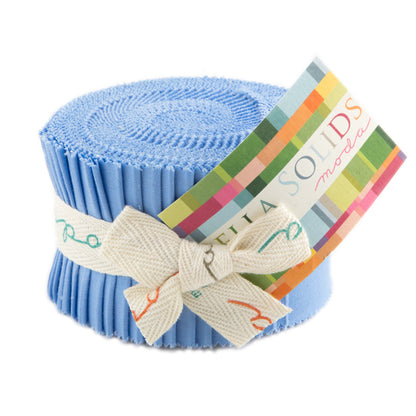 Moda Junior Jelly Rolls Bella Solids 30's Blue 25