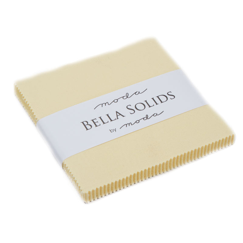 Moda Charm Squares Bella Solids Baby Yellow 31