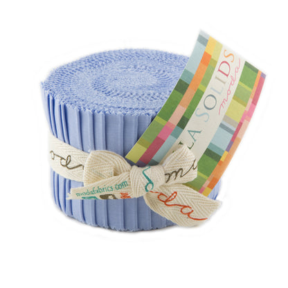Moda Junior Jelly Rolls Bella Solids Baby Blue 32