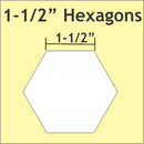 Paper Piecing Hexagons 1½"