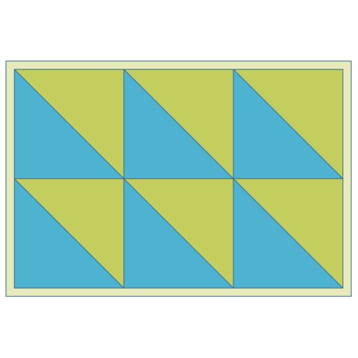 Accuquilt GO! Qube Half Square Triangle Dies 10"x10" Board Dies