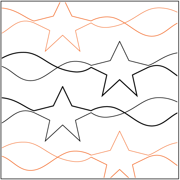 Urban Elementz Stars & Stripes Pantograph 4"