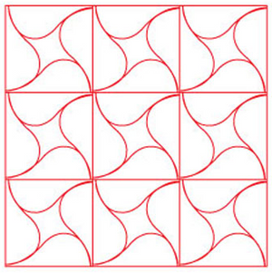 Quilter's Rule ¼" Swirl 1 Pack of 1