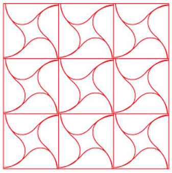 Quilter's Rule ¼" Swirl 1 Pack of 1